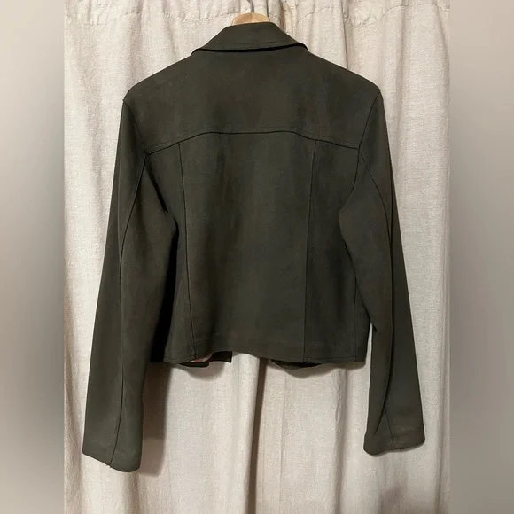 Anthropologie Sueded Moto Jacket L - Picture 6 of 12